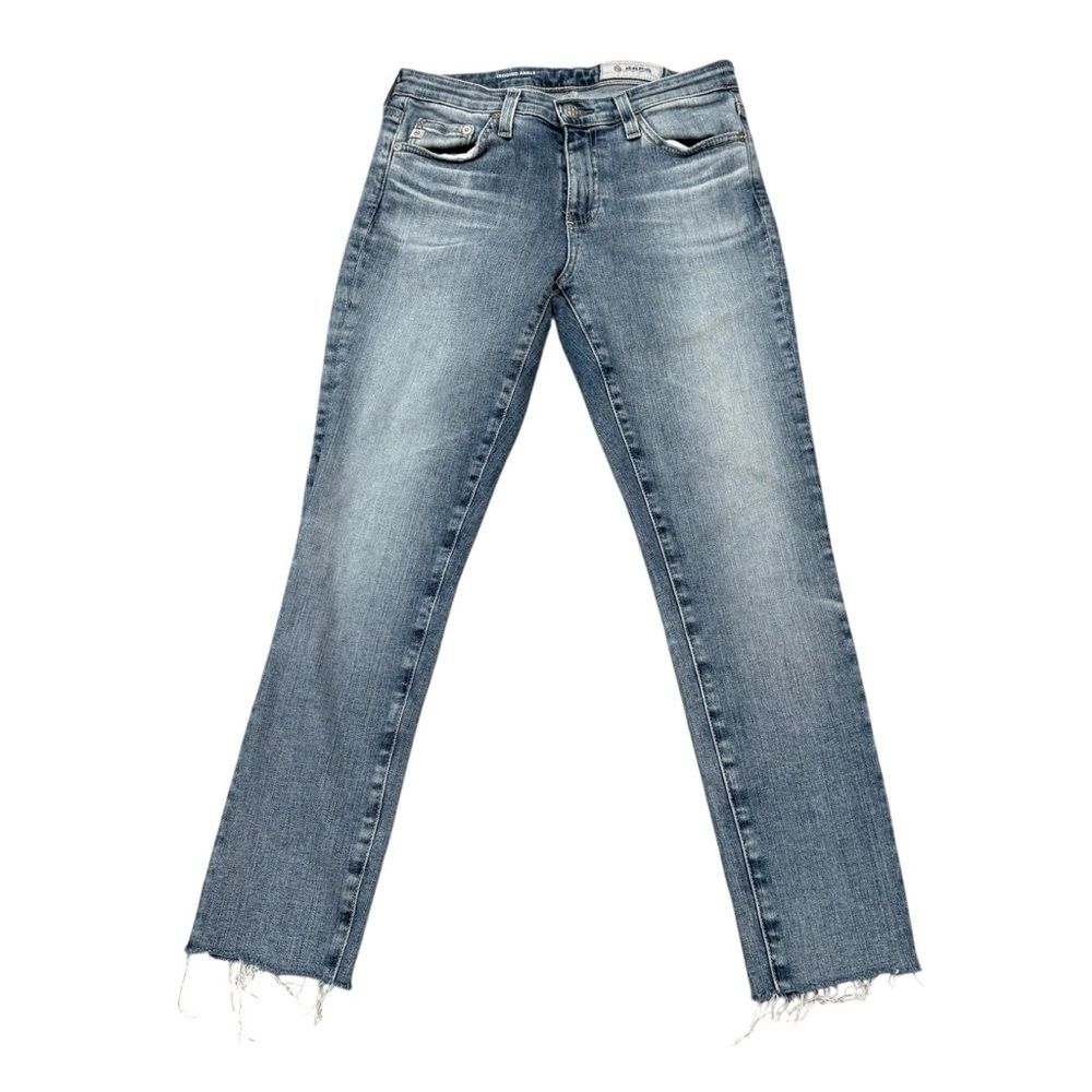 AG Jeans Super Skinny Legging Ankle Raw Hem Jeans Size 26R